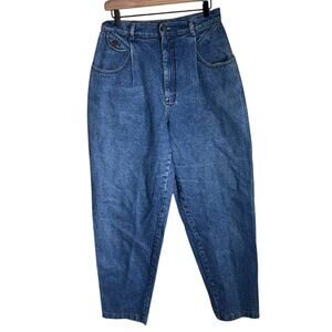 VINTAGE LEE high waisted stone wash barrel grunge mom denim jeans 16